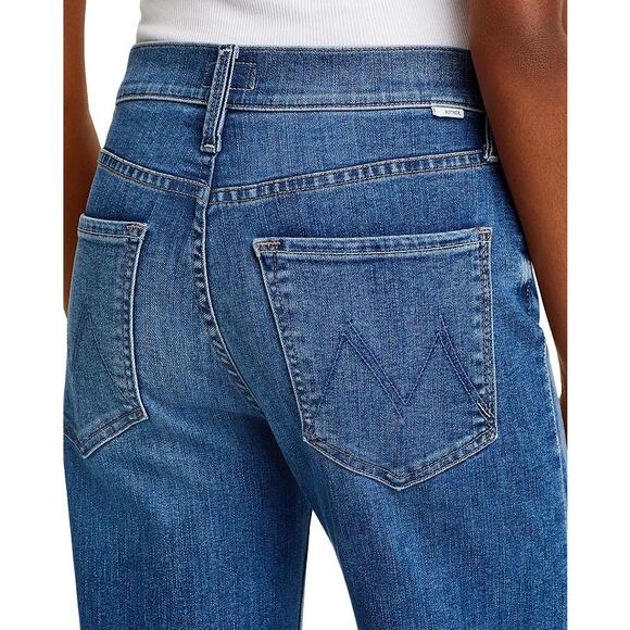Mother The Tomcat Roller Sneak High Rise Wide Leg Jeans in Sixth Sense 28 NWT - Picture 13 of 14